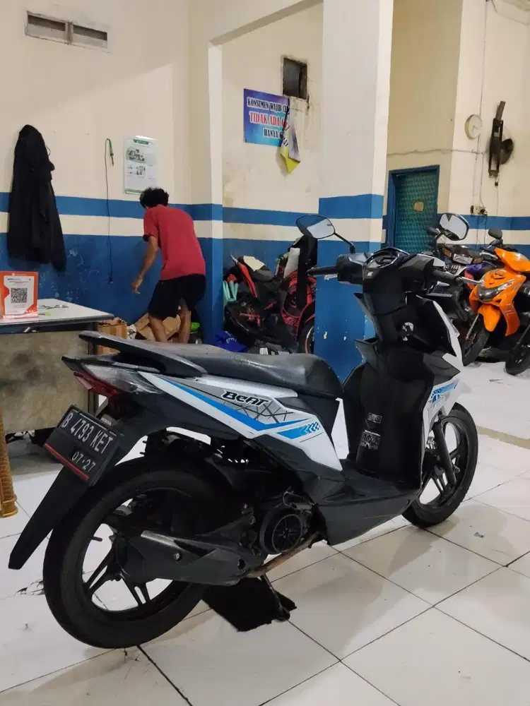 dijual honda beat eco 2017 pajak hidup super mulus