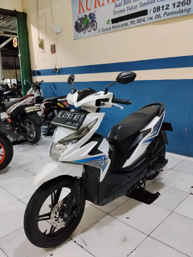 dijual honda beat eco 2017 pajak hidup super mulus