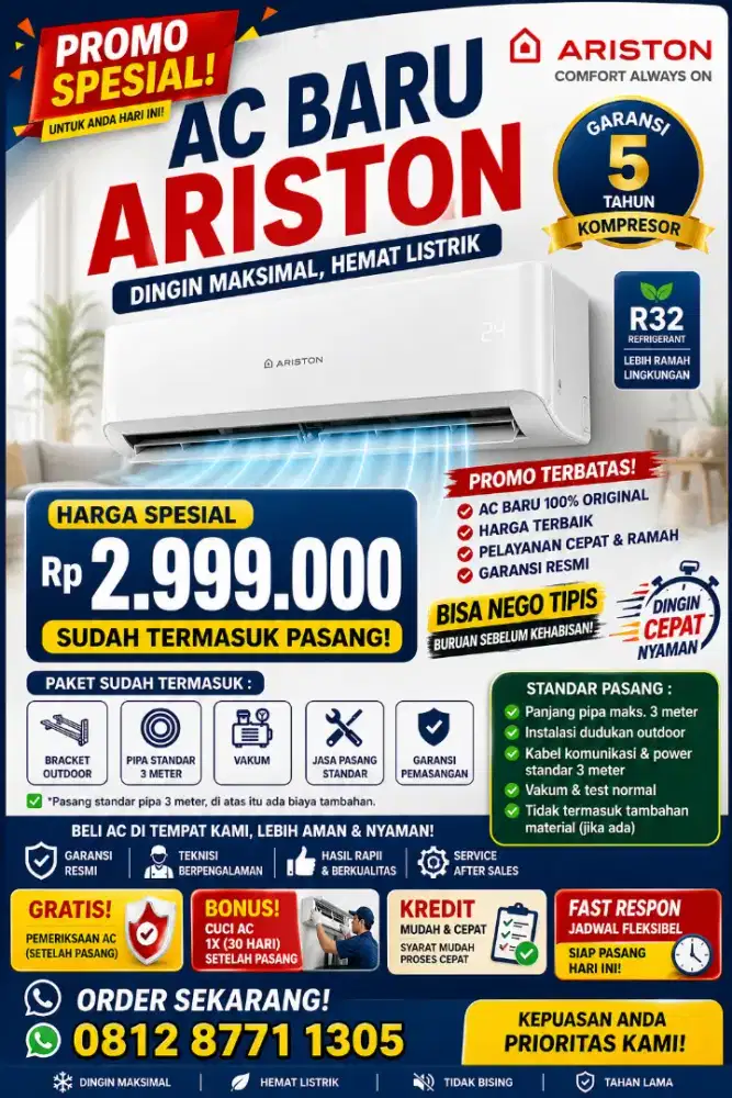 AC ARISTON 1/2PK
