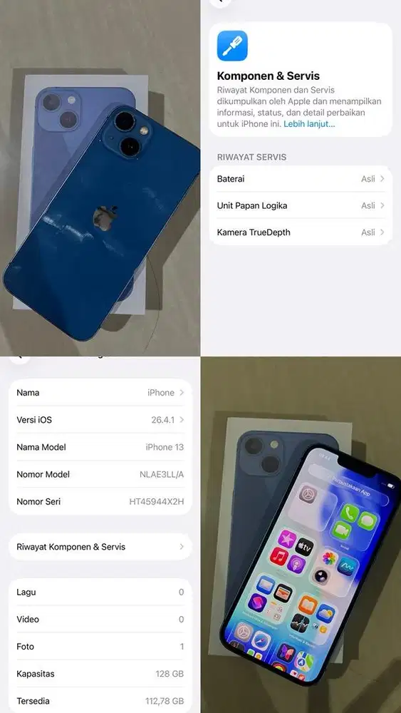 IP 13 128GB REPLACEMENT 2023+SINYAL ALLOP+5,6jt NET