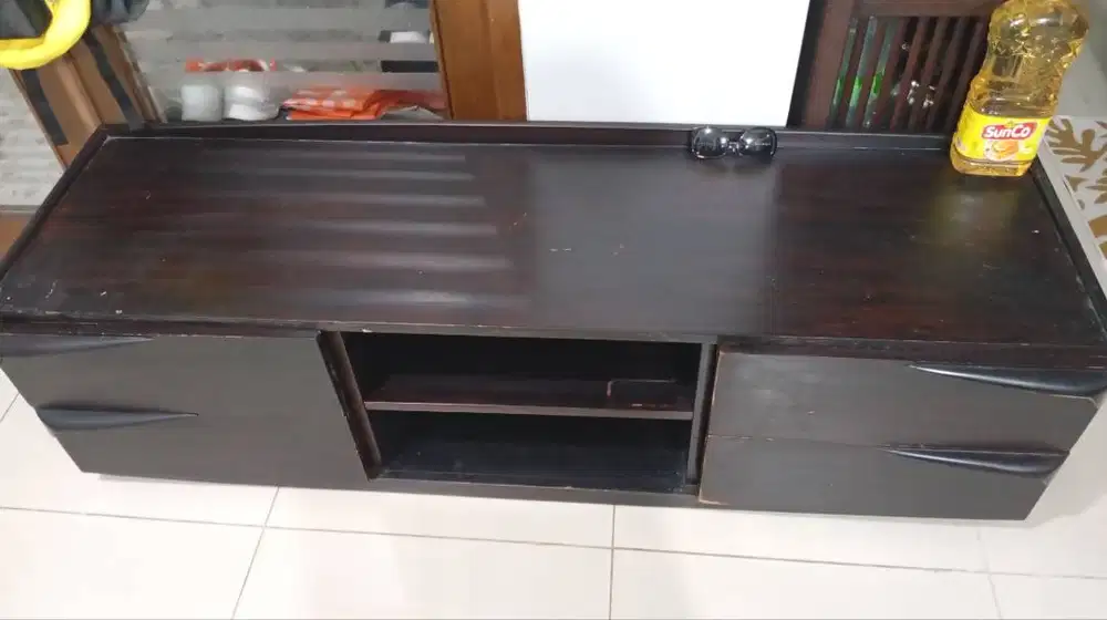 Meja tv kayu jati