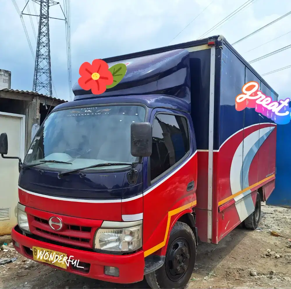 Hino Dutro 130MD 6ban Box Besi4.5m Ors Turbo BIO SolarEuro Colt Diesel