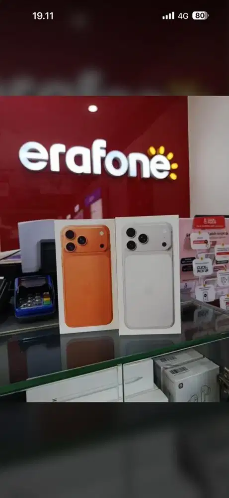 iphone 17promax silver dan oren garansi ibox tam bisa kredit 0%