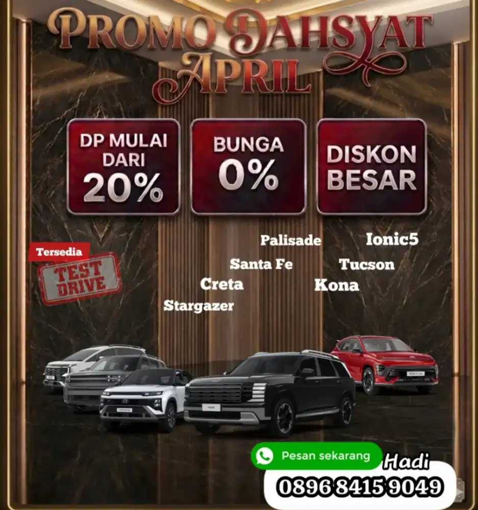 Promo hyundai palisade hybrid signature calligraphy awd kredit cash