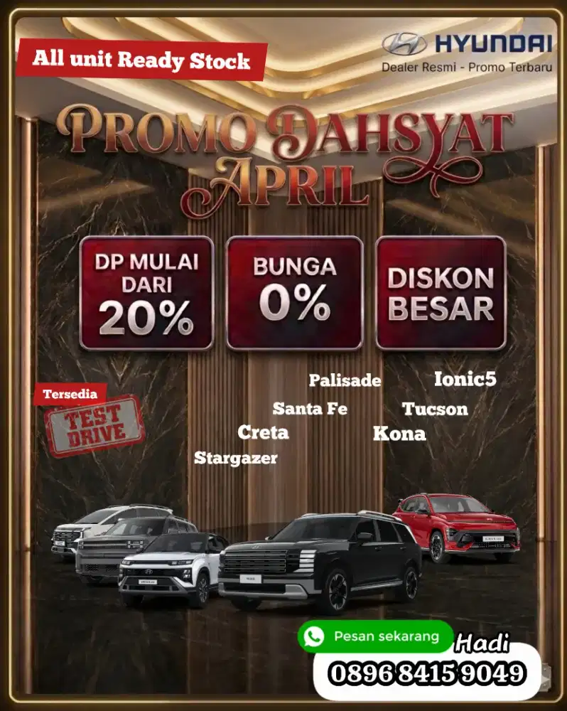 Promo hyundai palisade hybrid signature calligraphy awd kredit cash