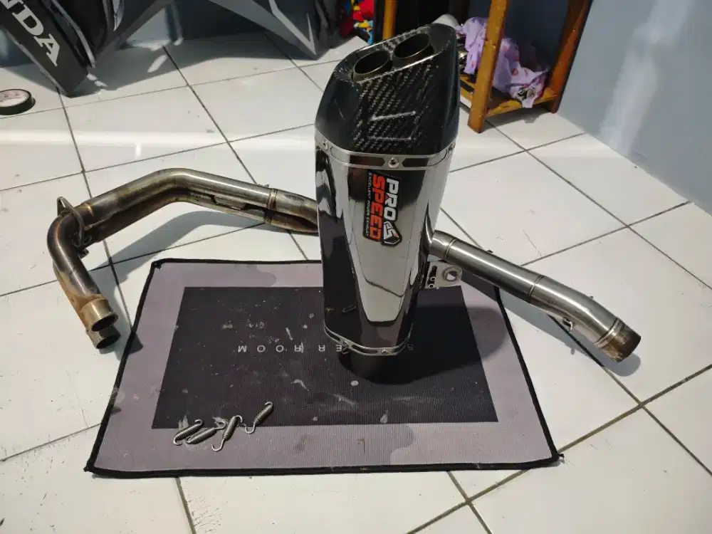 Knalpot Prospeed shark black new series cbr 250rr