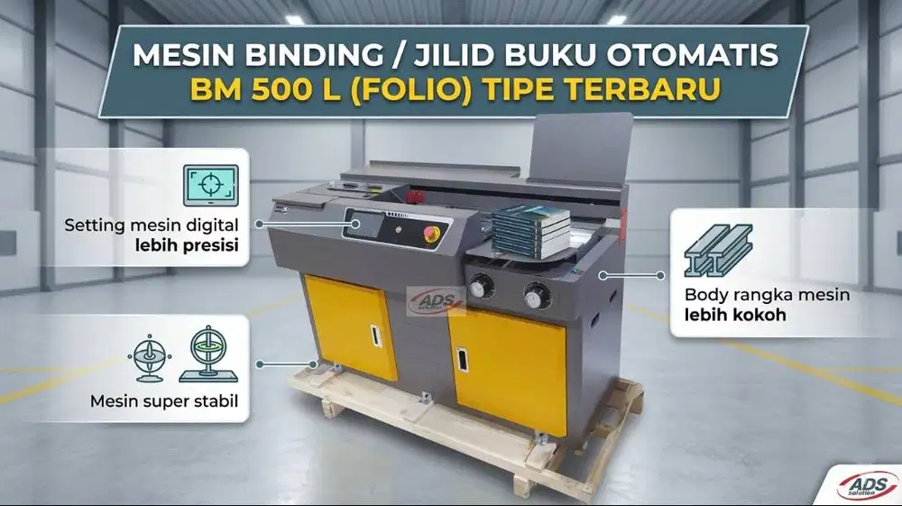 MESIN BINDING / JILID BUKU OTOMATIS TIPE TERBARU UKURAN FOLIO & A3