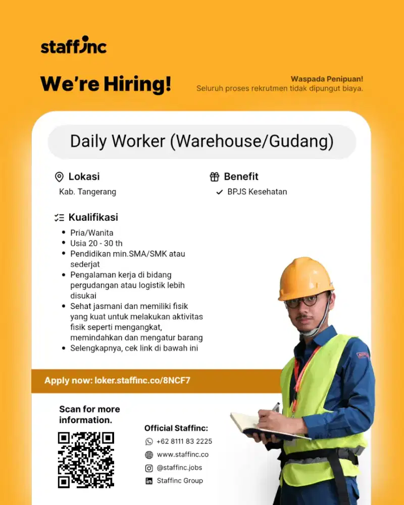 Daily Worker (Warehouse/Gudang)