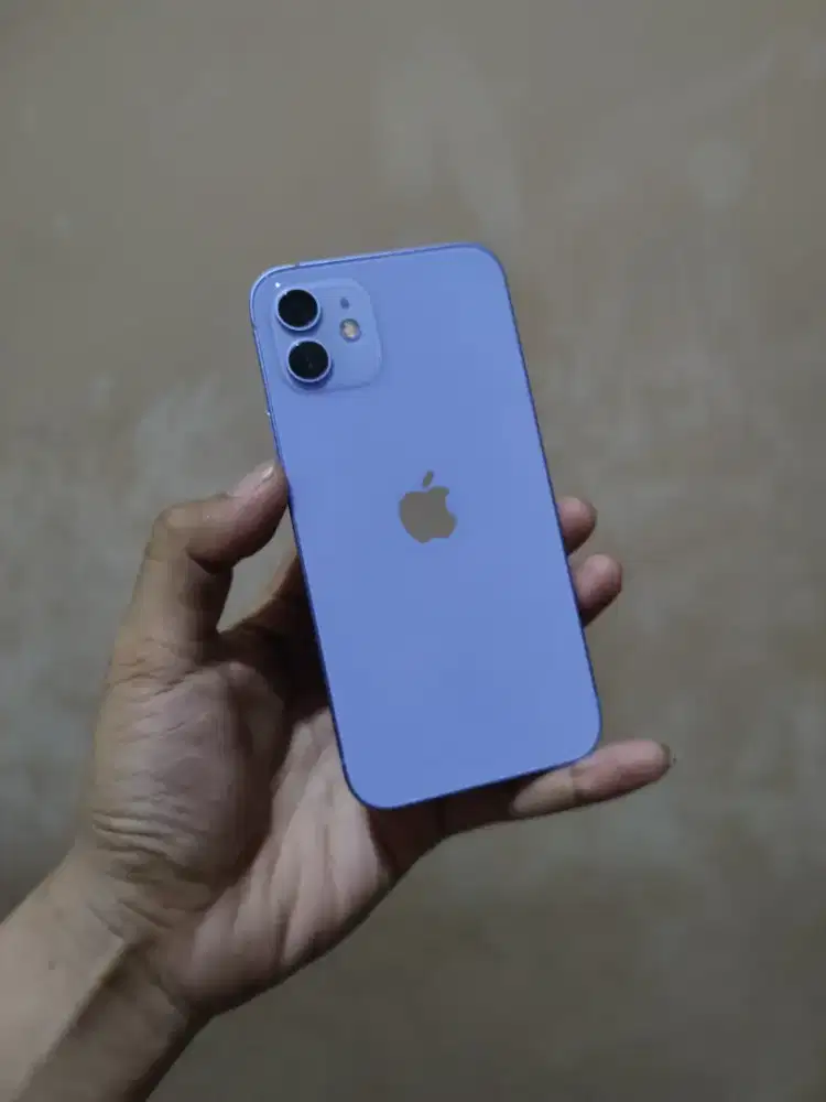 iPhone 12 purple 256 like new Fullset