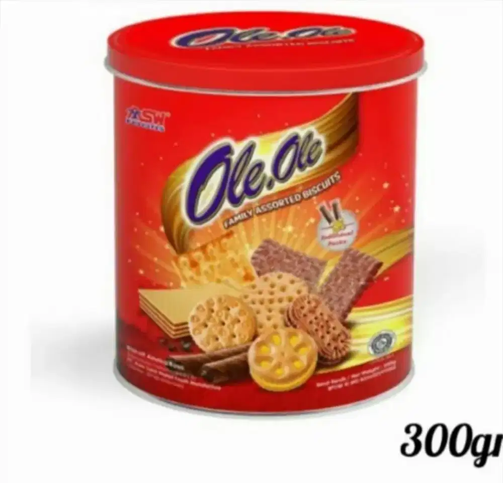 Biskuit wafer kaleng ole ole assorted gizzi delbis spesial butter