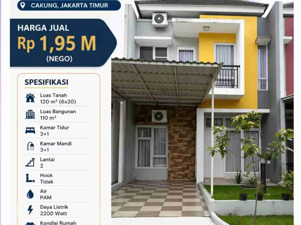 Murah Nih Rumah Cluster 6x20 Savana Jual cepat siap huni bisa KPR