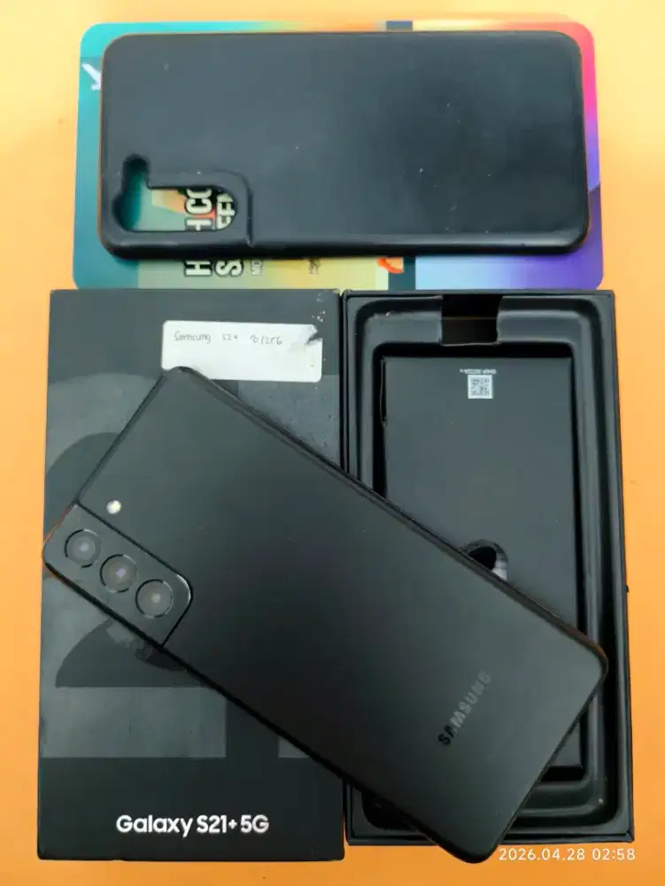 Samsung S21+ 5G 8/256 Gb Mulus 97% (LCD Ganti Finger ON) bisa TT/BT