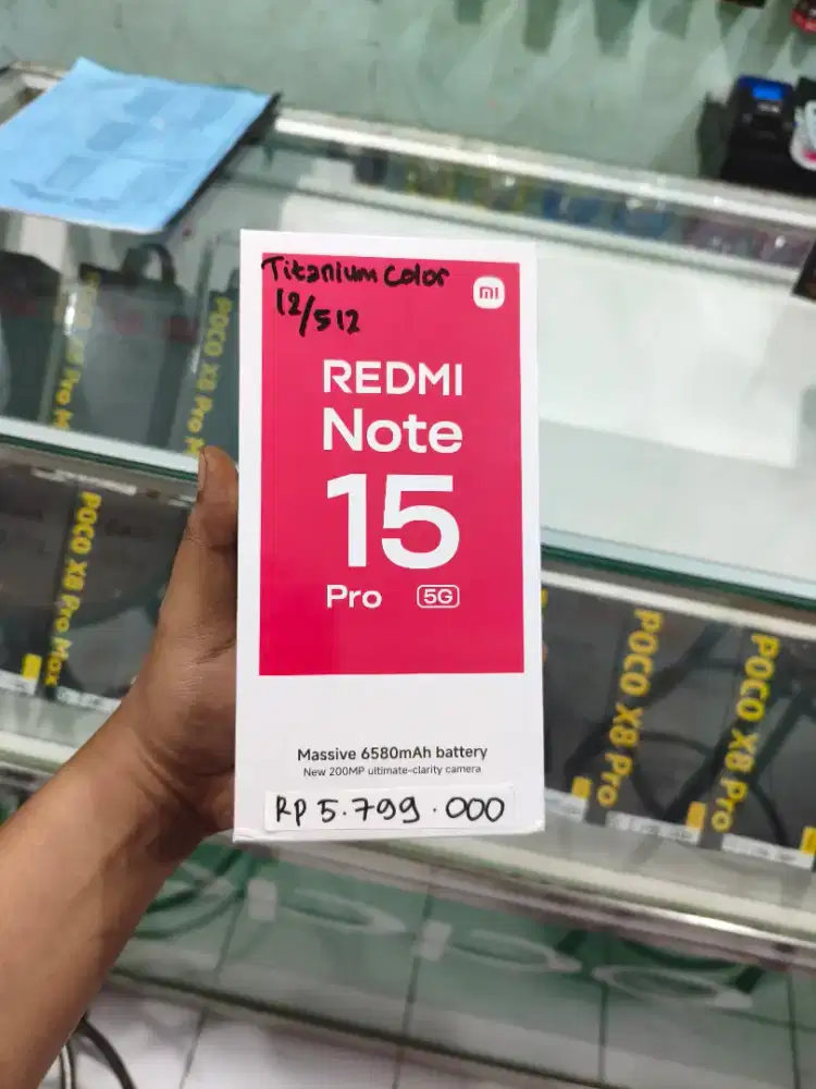 REDMI NOTE 15 PRO 5G 12/512 NEW SEGEL PROMO TERMURAH