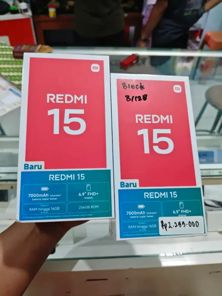 REDMI 15 8/256 NEW SEGEL PROMO TERMURAH