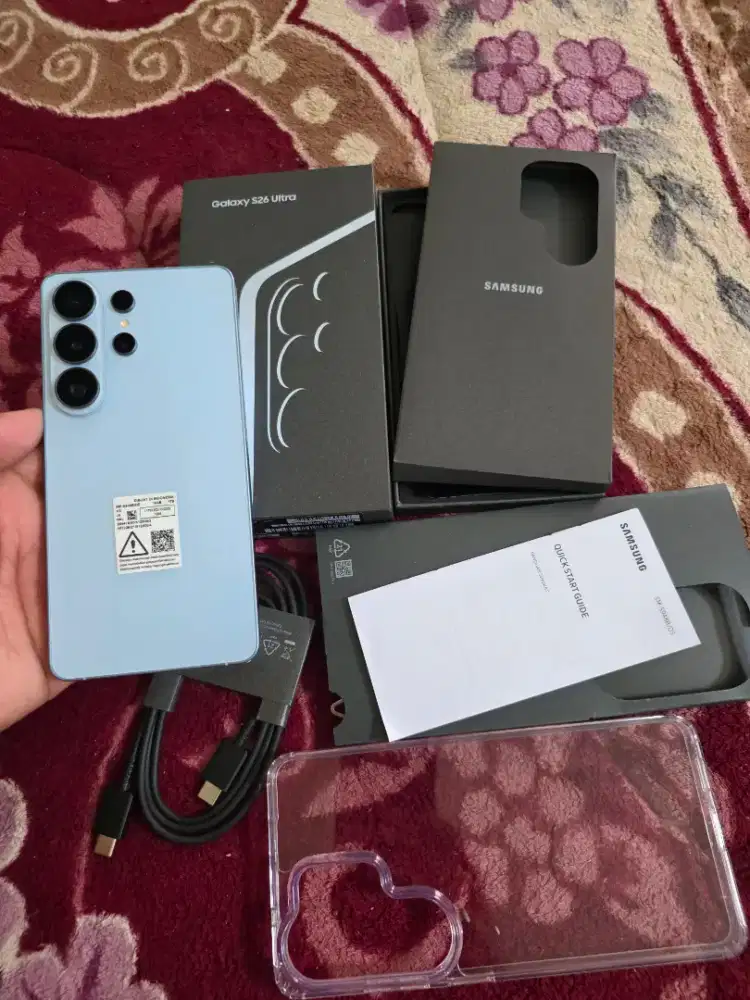 Samsung S26 ultra ram 16/1TB(1000gb) garansi 31-03-2027 umur 29hari aj