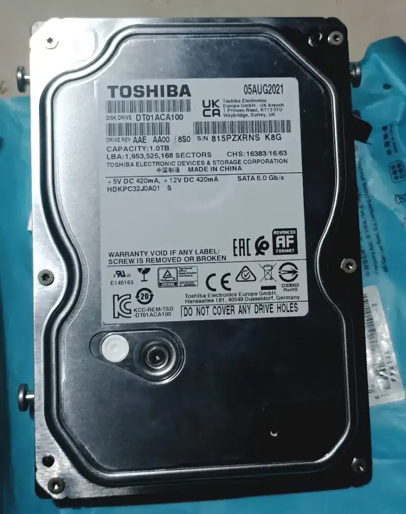 Disk Drive TOSHIBA 1 TB