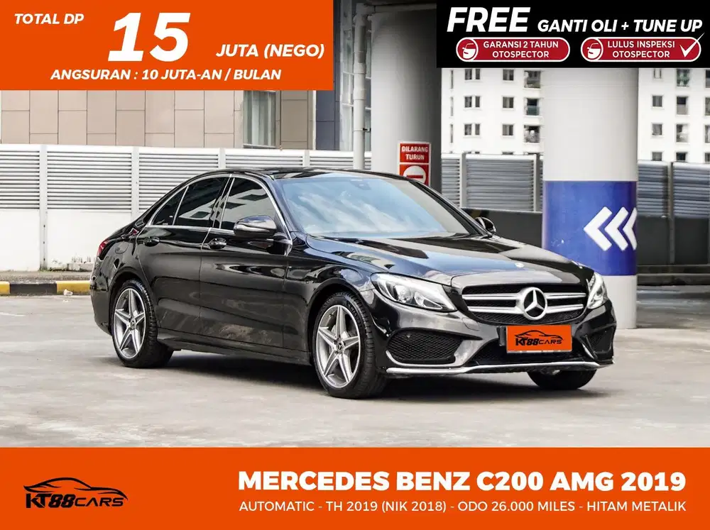 Dp 15jt bergaransi MERCEDES BENZ C200 AMG AT 2019