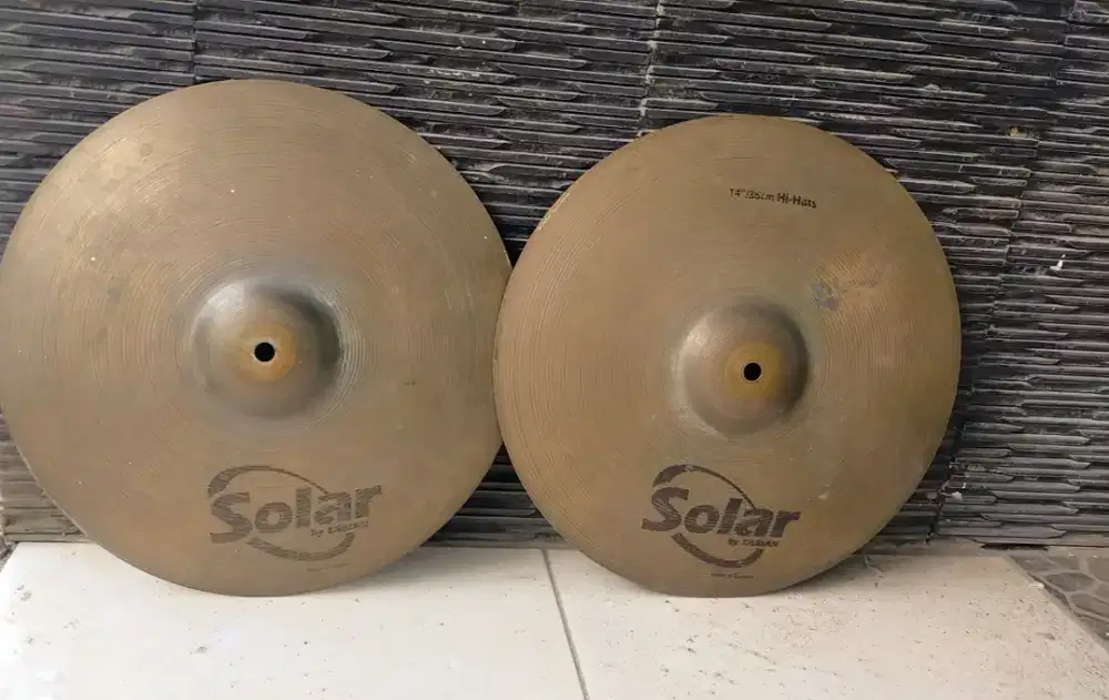 Cymbal hihat sabian solar bekas