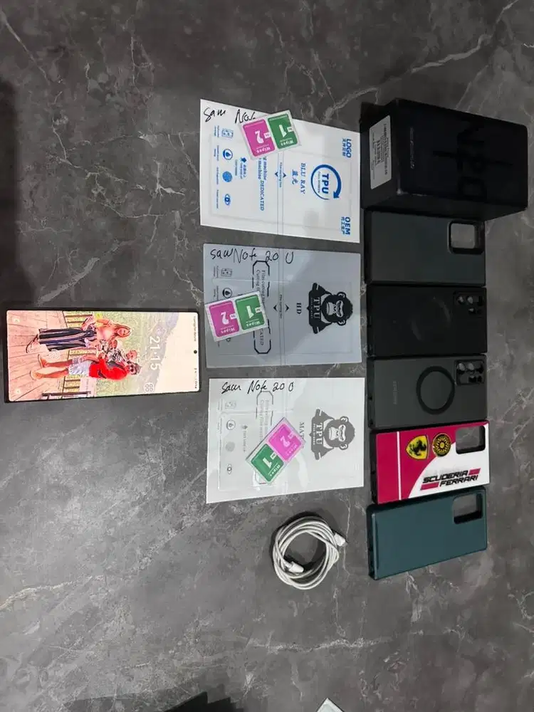 Dijual samsung note 20 ultra hitam black 256gb bekas murah bu sein