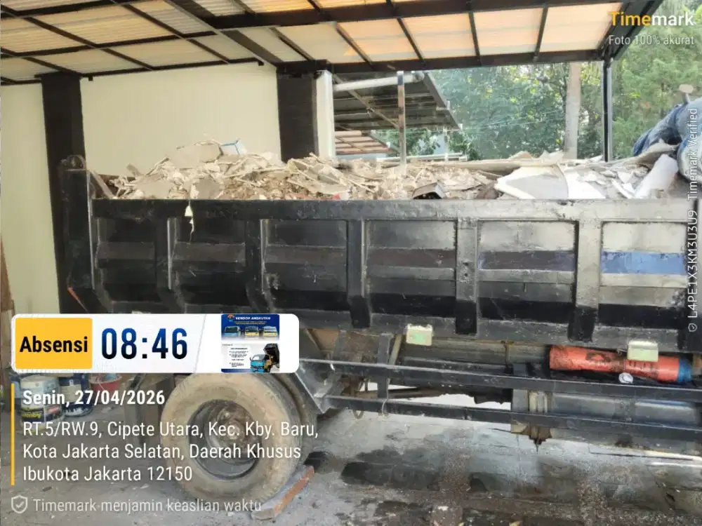 Jasa angkut puing dan buang sampah furniture