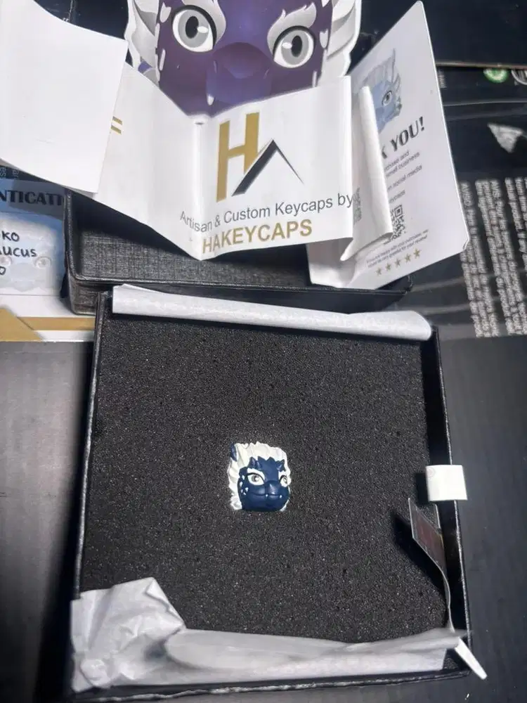 Hakeycaps keycap keyboard mechanical laptop pc biru ice original