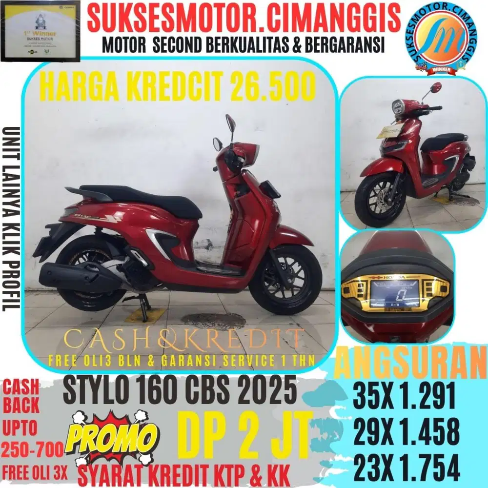 STYLO 160 CBS PROMOTERMURAH CASHBACK UPTO700RBU FREEOLI3X BERGARANSI
