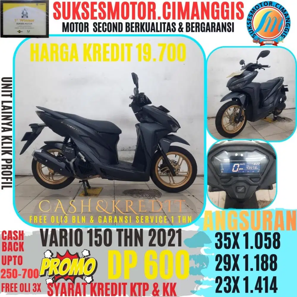 VARIO 150 KEYLESS PROMOTERMURAH CASHBACK UPTO700RBU BERGARANSI