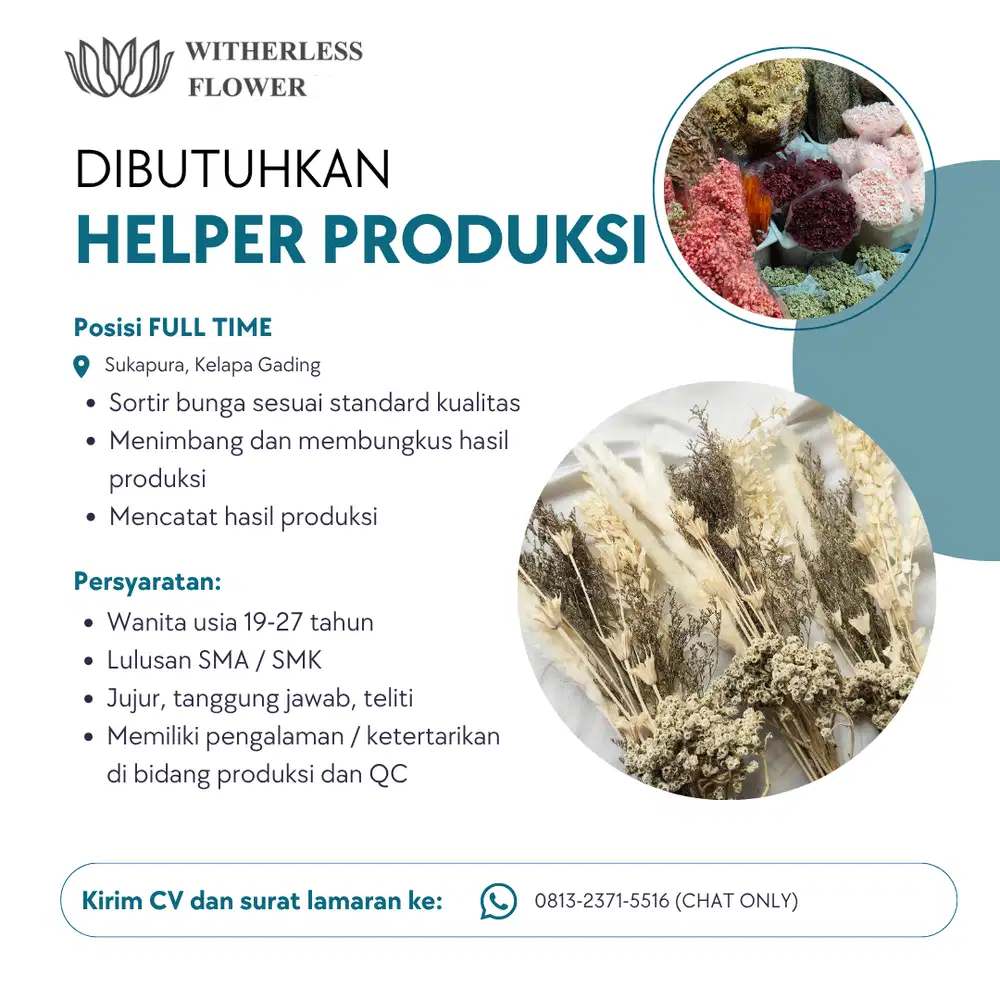 Lowongan Kerja Helper Produksi