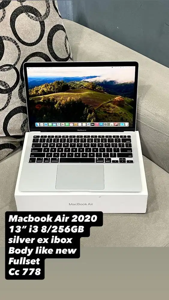 Macbook Air 2020 METK2 13” Core i3 8/256GB Silver ex ibox