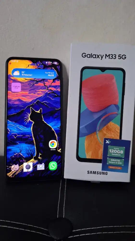 Samsung m33 8/128 5G coklat ADA MINUS