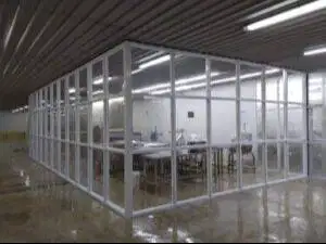 Pasang Partisi Kantor Pakai Kusen Aluminium Alumunium Gypsum pvc acp