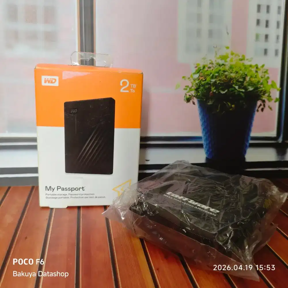 HDD Hardisk Harddisk External WD My Passport 2TB Mulus Siap Pakai