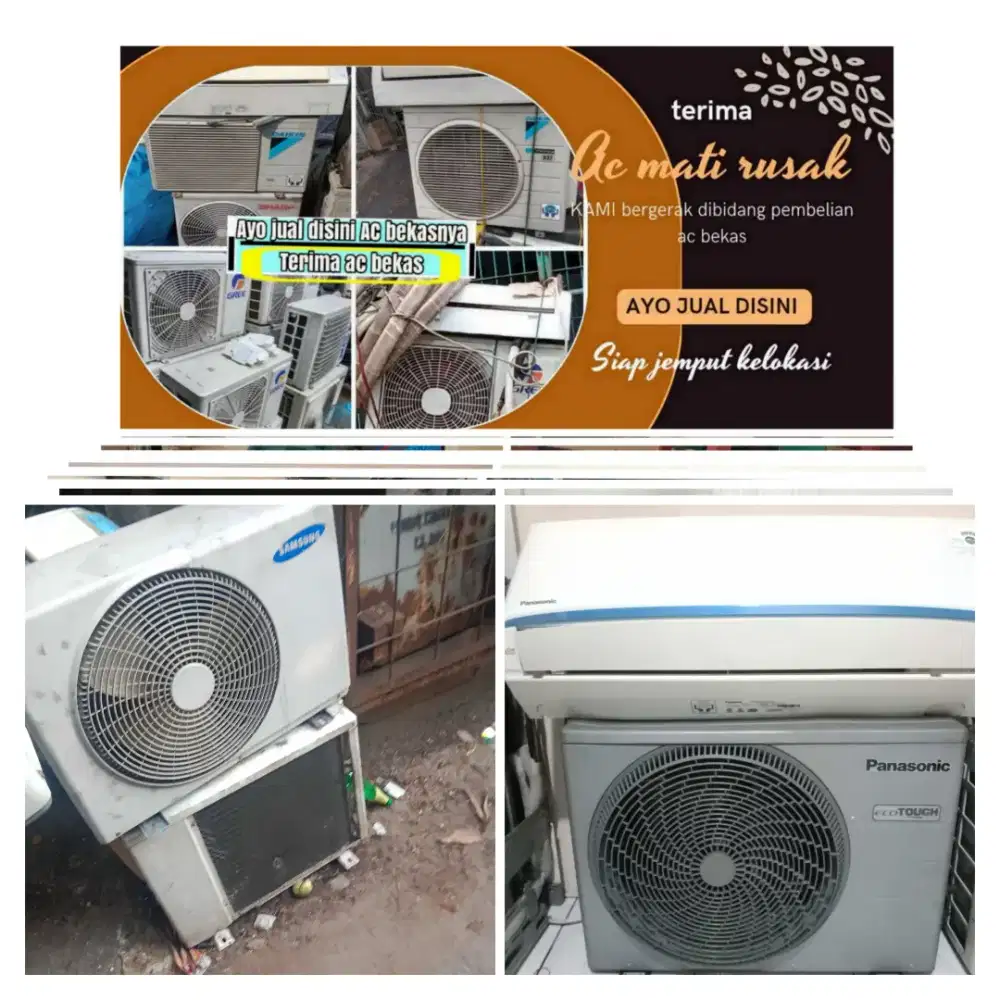 Terima ac bekas rusak