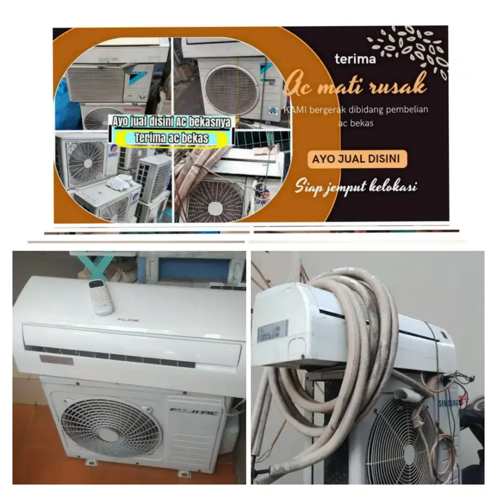 Terima ac bekas rusak