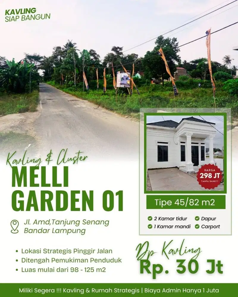 KAVLING RUKO WAYKANDIOS TANJUNG SENNAG HARGA TERMURAH BUAT RUMAH HUNI