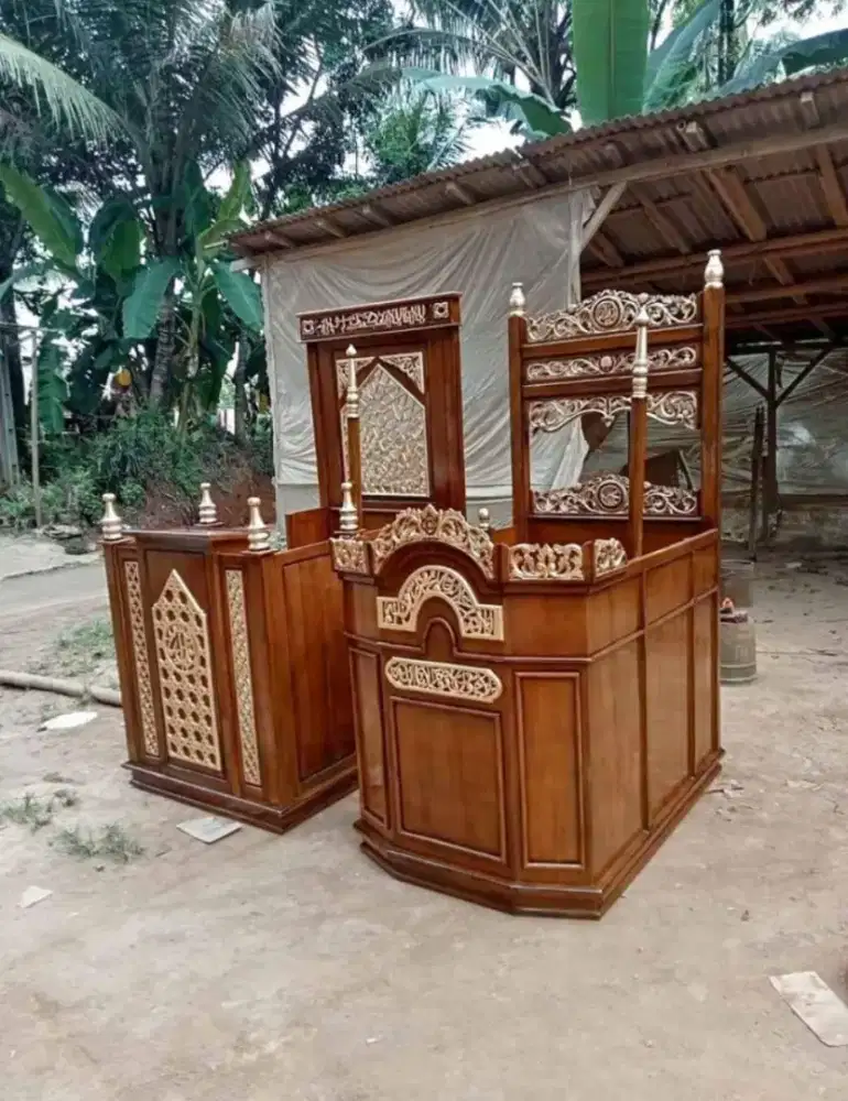 Mimbar podium stock mimbar masjid