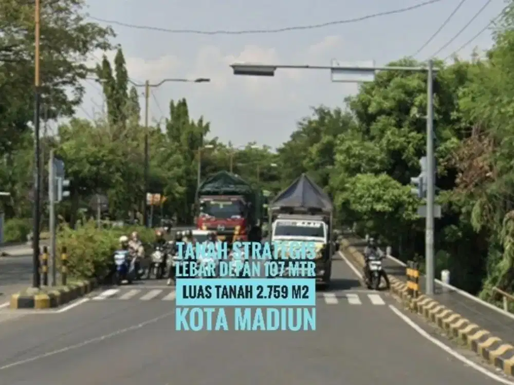 Bb// Tanah Pekarangan LD 107 mtr, Per3an Ringroad-Urip Sumoharjo KOTA MADIUN Cantik