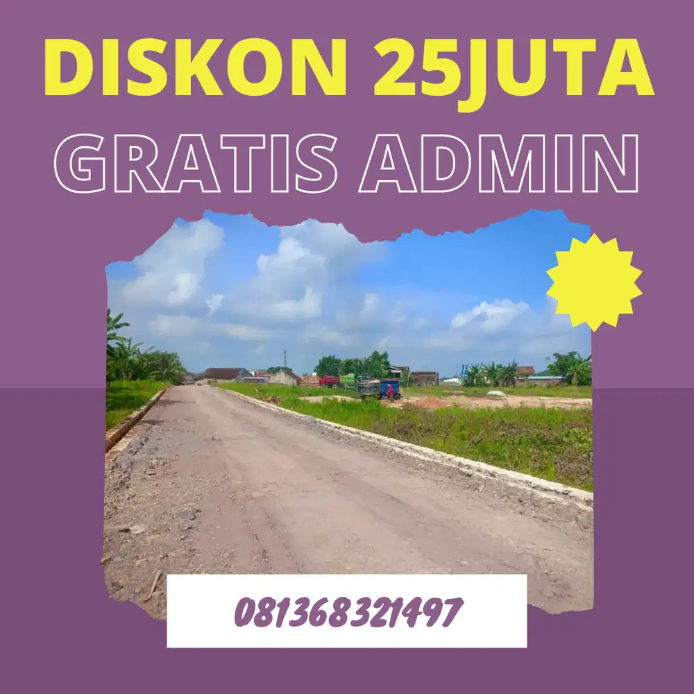 KAVLING PULAU DAMAR WAYKANDIS TANJUNG SENANG DP MURAH BUAT RUMAH HUNI