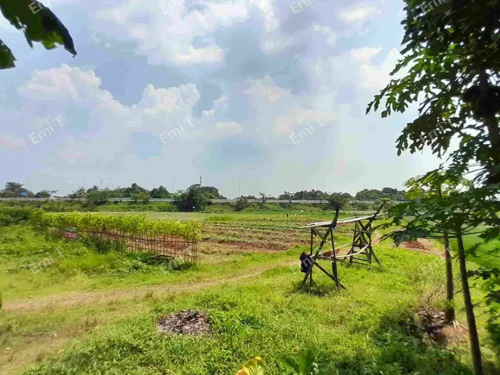 Tanah di pinggir Jalan Raya dan Tol Cibitung Cimanggis Bekasi