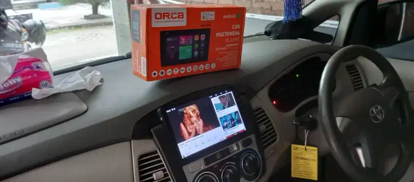 Pemasangan head unit android orca 9 inc ram 2 per 32 di kijang Innova