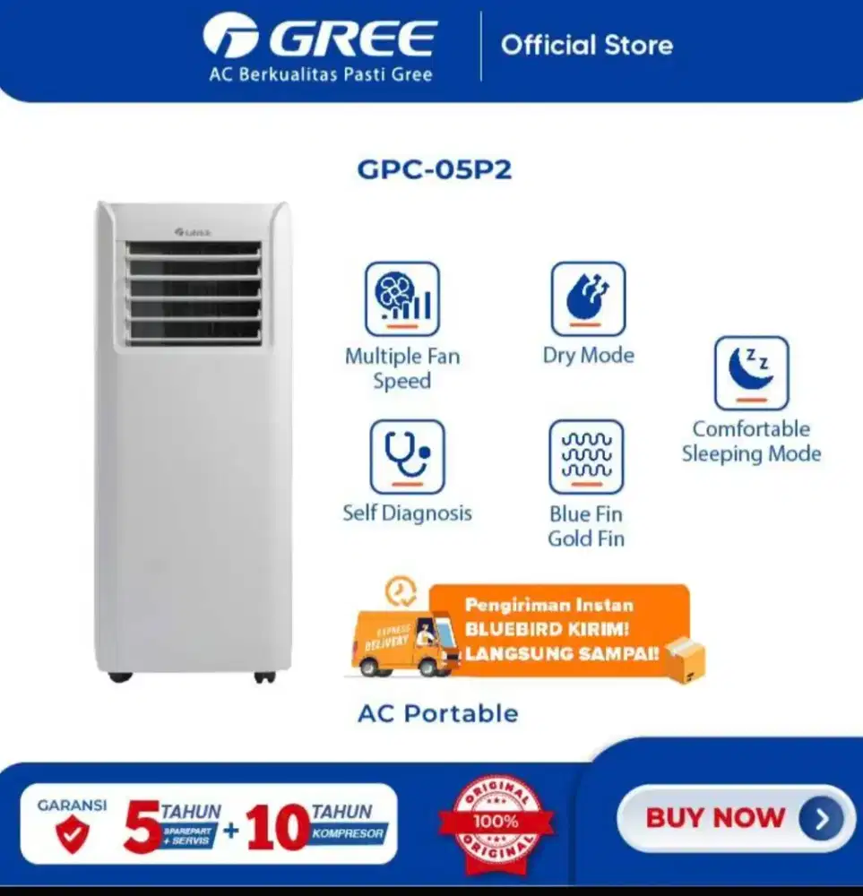 AC PORTABEL P2 GREE 1 PK
