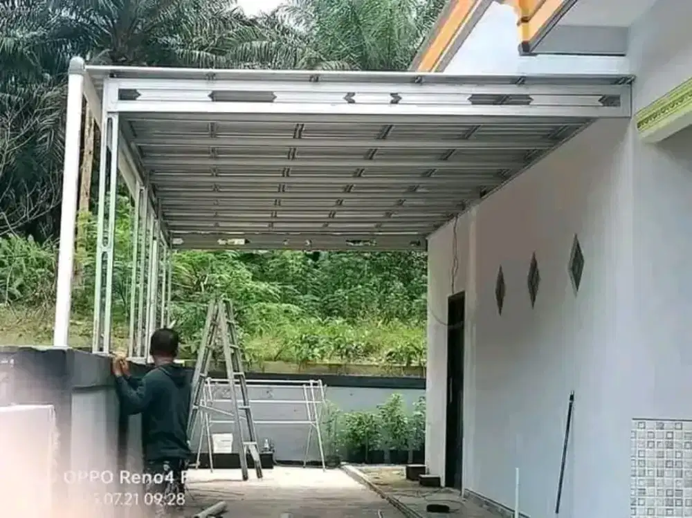 kuntruksi jasa pasang kanopi baja ringan
