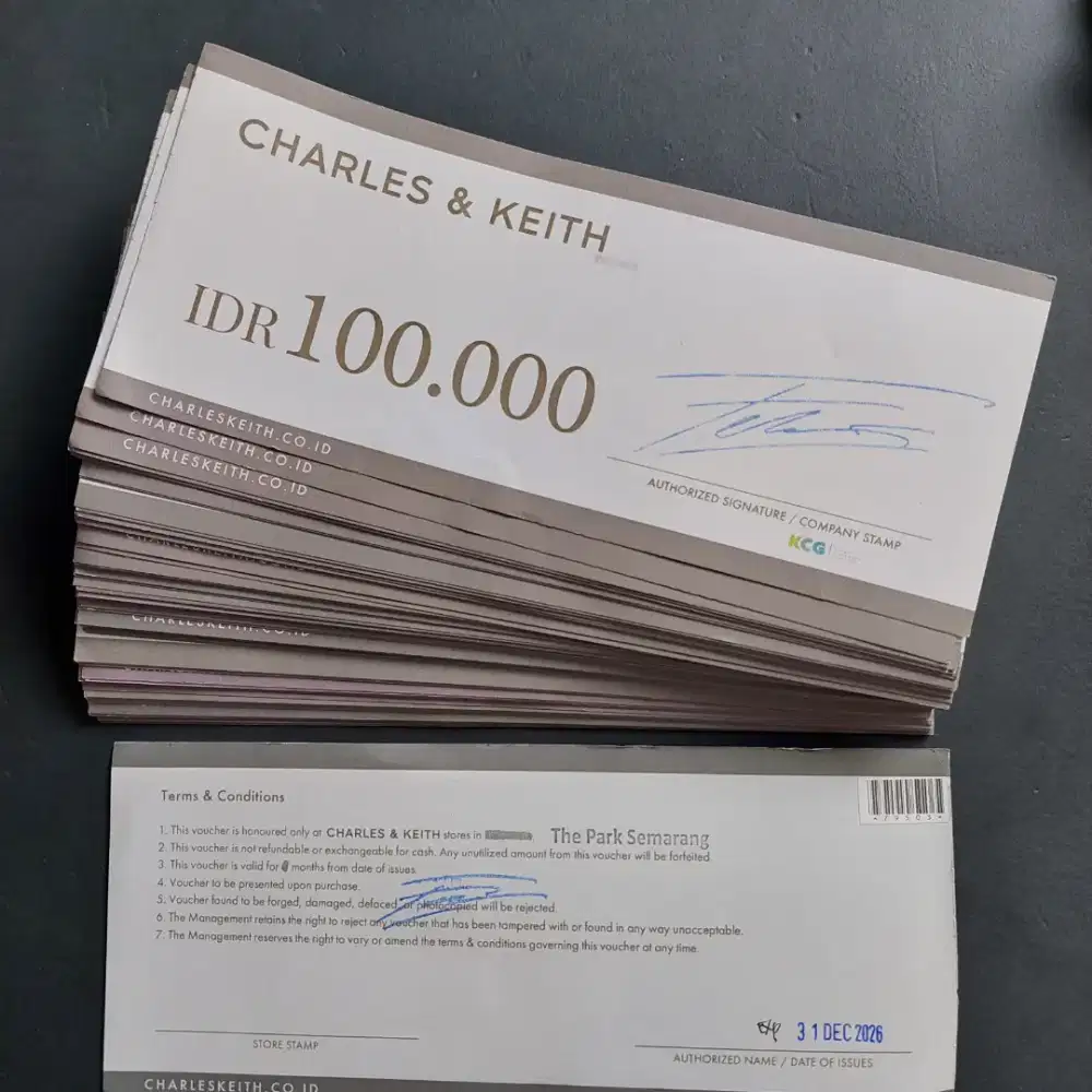 VOUCHER CHARLES & KEITH THE PARK MALL SEMARANG