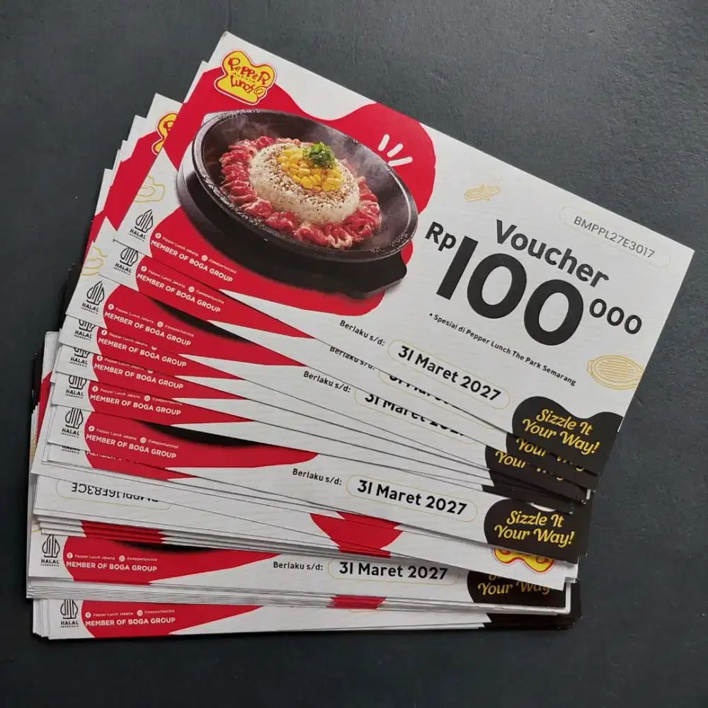 VOUCHER PEPPER LUNCH THE PARK SEMARANG