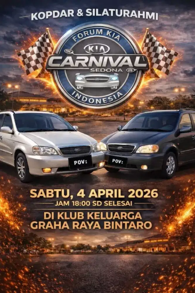 Kia Sedona masihhh Joss tinggal pancal