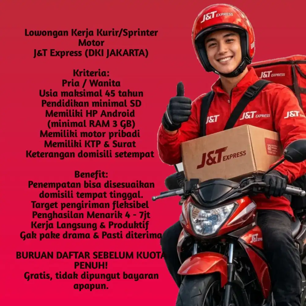 KURIR/SPRINTER MOTOR J&T EXPRESS