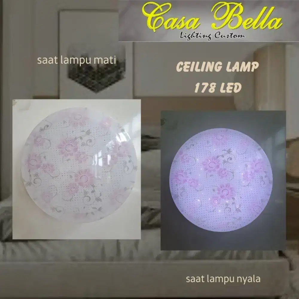 Lampu plafon bulat Surabaya