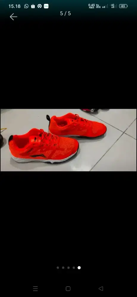Sepatu badminton di jual karena Jarang pakai