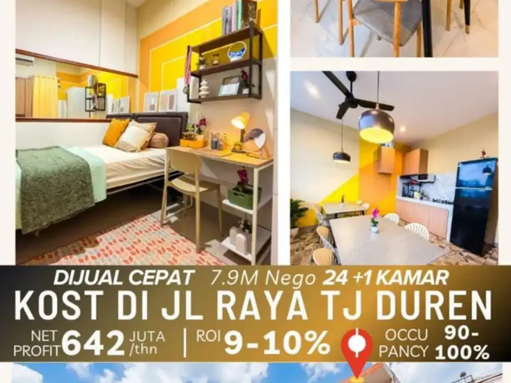 Dijual Rumah Kost Baru Tj Duren Eminence