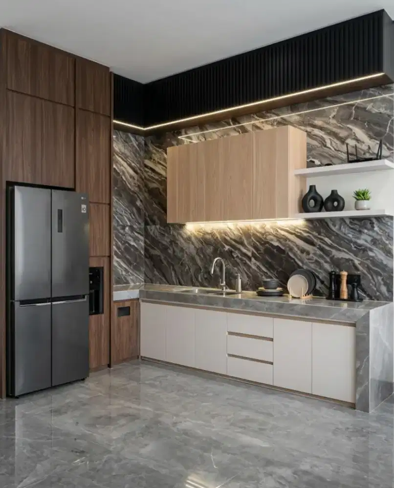 Kitchen set minimalia custom HPL